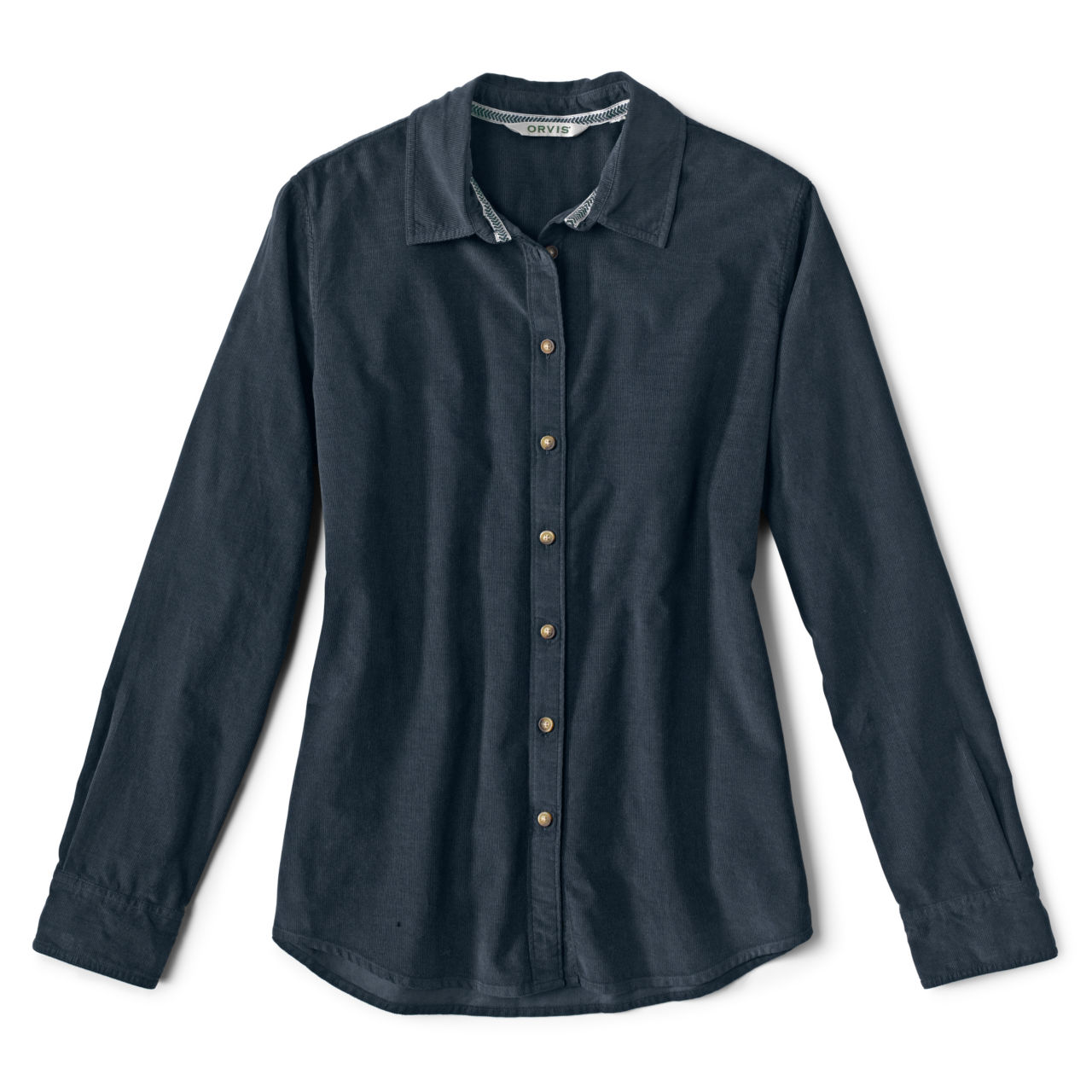 Garment-Dyed Corduroy Shirt - CARBON image number 1