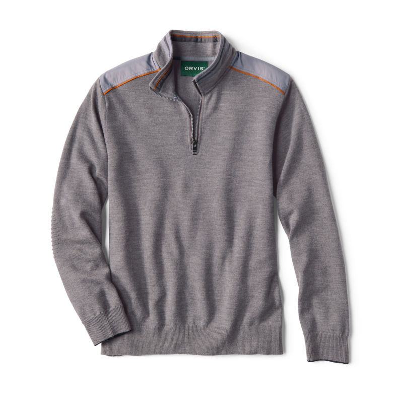 Upton 1/4-Zip Sweater - LIGHT HEATHER GREY