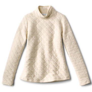 Quilted Turtleneck Sweatshirt - 