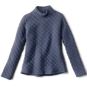 Quilted Turtleneck Sweatshirt - image number 0