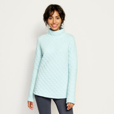 Quilted Turtleneck Sweatshirt - 