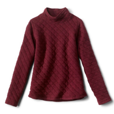 Quilted Turtleneck Sweatshirt - PORT