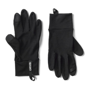 Elevated Merino Wool Liner Gloves - BLACK image number 0