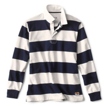 Long-Sleeved Striped Rugby Shirt - image number 0