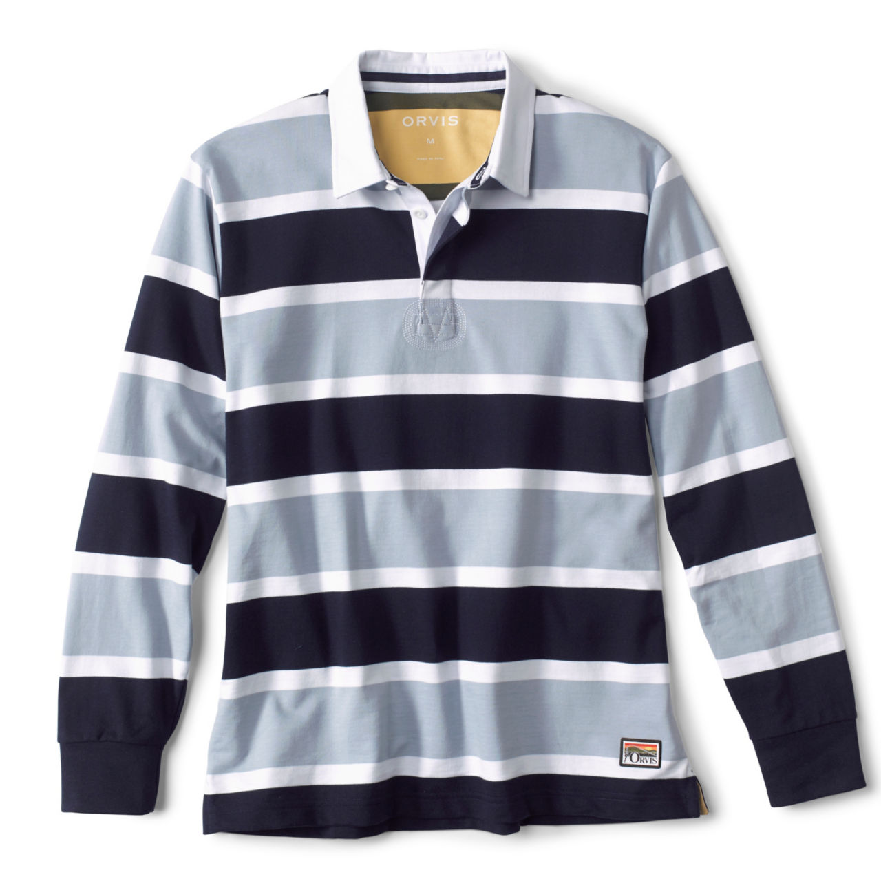 Long-Sleeved Rugby Shirt - BLUE FOG image number 0