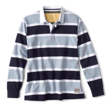 Long-Sleeved Rugby Shirt - BLUE FOG