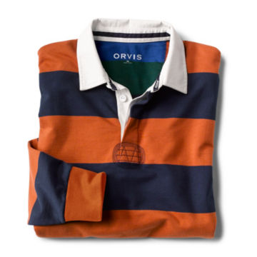 Long-Sleeved Striped Rugby Shirt - image number 1