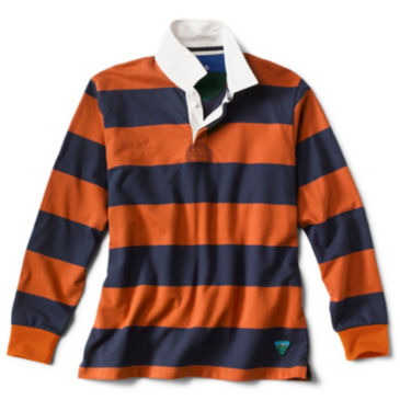 Long-Sleeved Striped Rugby Shirt - 