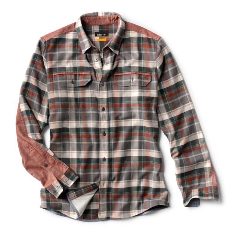 Mid Mountain Mixup Long-Sleeved Shirt - REDWOOD image number 0
