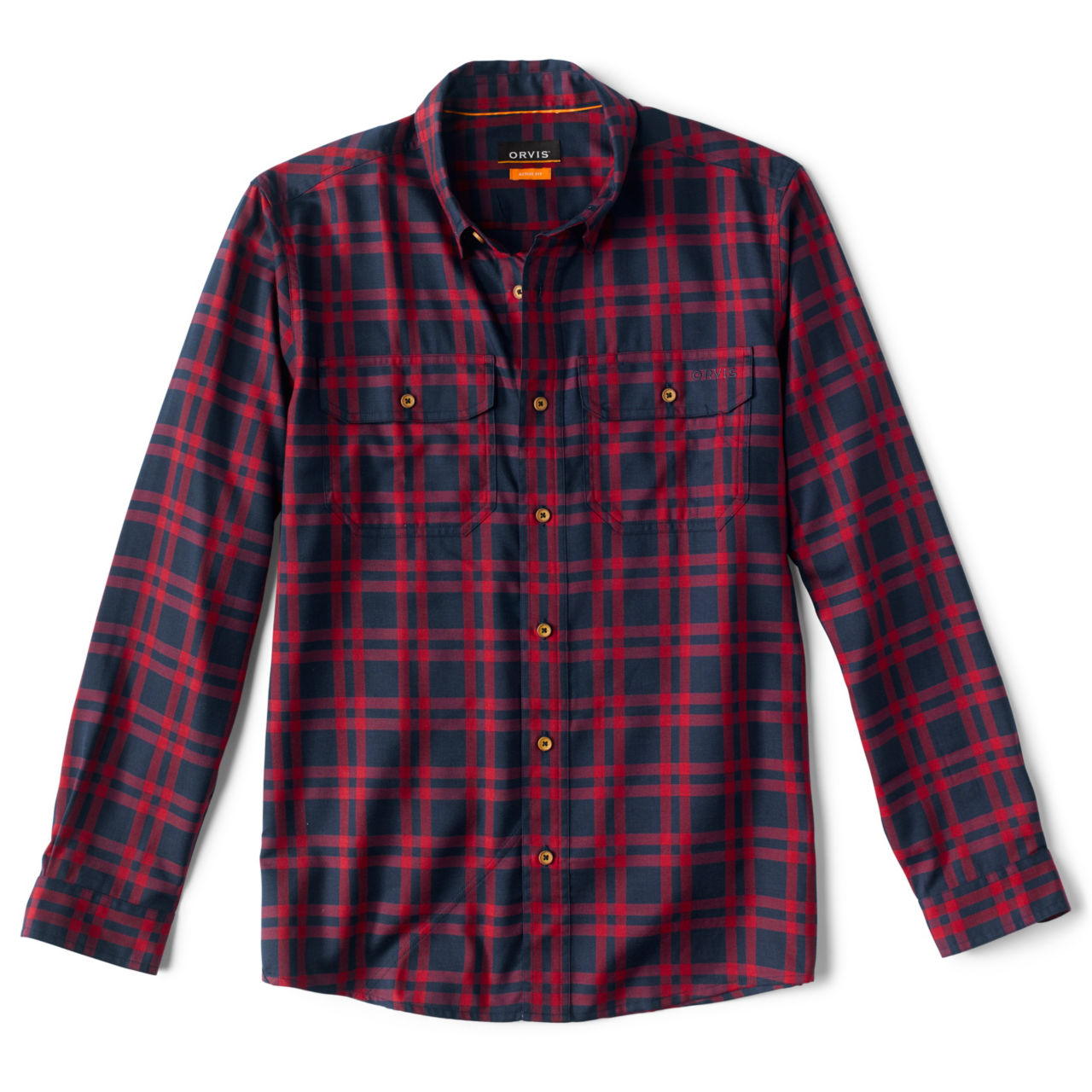 Teton Tech Tri-Blend Long-Sleeved Shirt - NAVY/RED image number 0