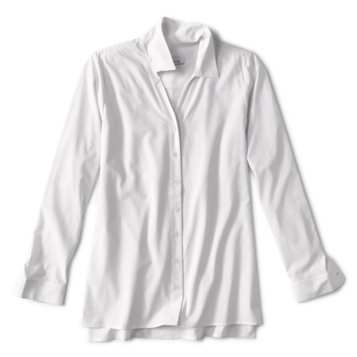 Elevated Modern Tunic Button-Down - WHITE