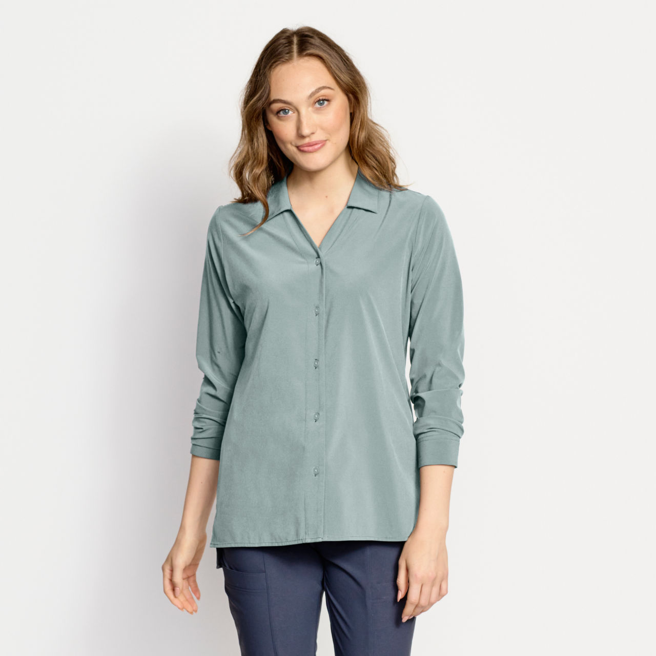 Elevated Modern Tunic Button-Down -  image number 0