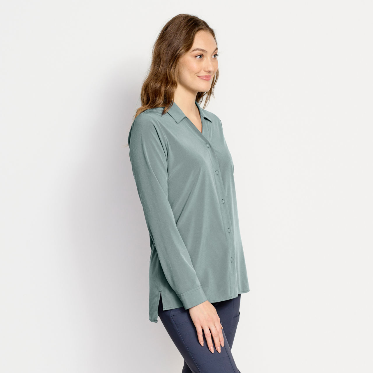 Elevated Modern Tunic Button-Down -  image number 2