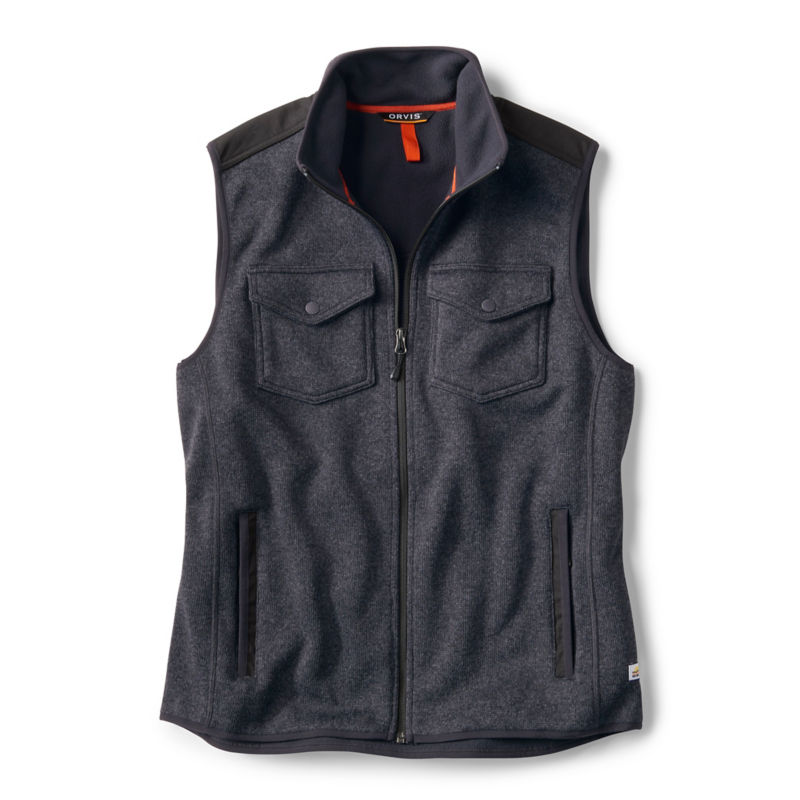 R65&trade; Windproof Sweater Fleece Vest - BLACK