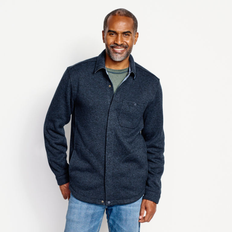 R65™ Sweater Fleece Shirt Jacket - INK image number 1