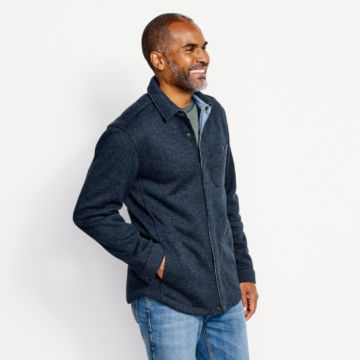 R65™ Sweater Fleece Shirt Jacket - INK image number 2