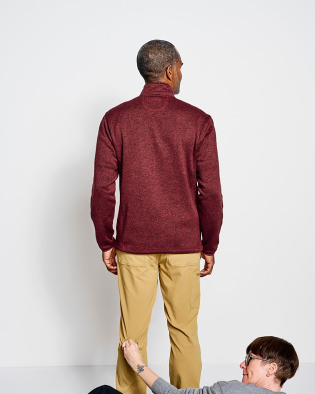 R65&trade; Sweater Fleece 1/4-Zip - HEATHER GREY image number 3