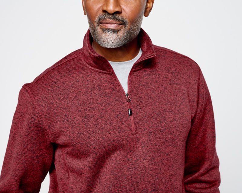 R65&trade; Sweater Fleece 1/4-Zip - HEATHER GREY image number 4