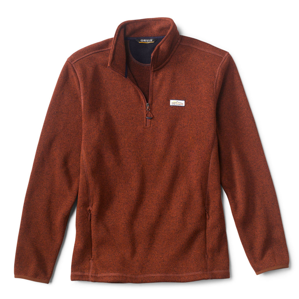 R65™ Sweater Fleece Quarter-Zip - REDWOOD image number 0
