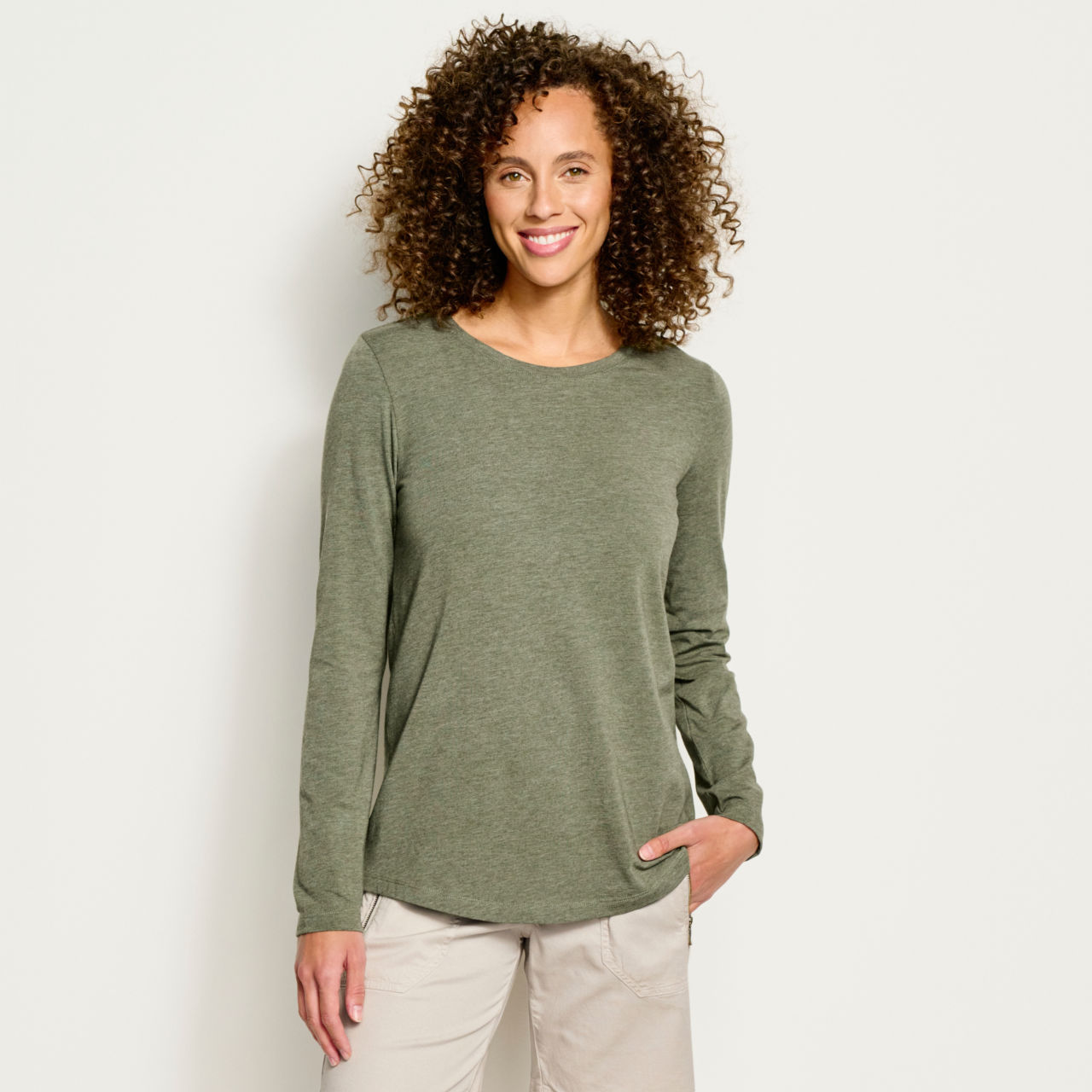 Perfect Relaxed Long-Sleeved Tee -  image number 1
