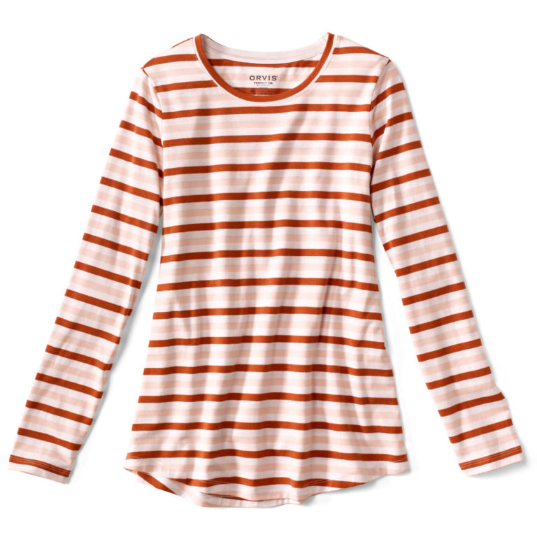 Perfect Relaxed Long-Sleeved Tee - SEDONA MULTI STRIPE image number 0