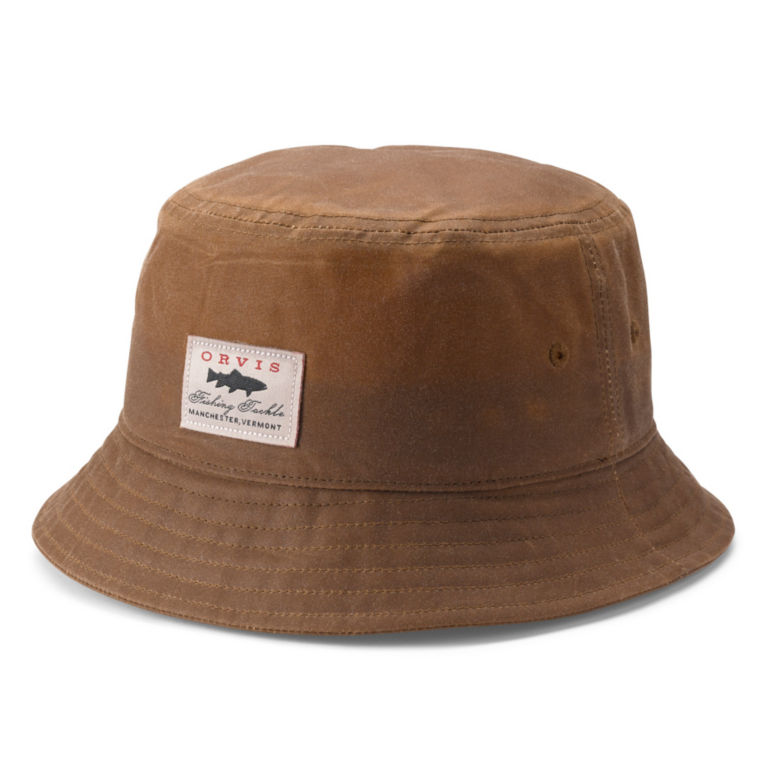 Waxed Cotton Bucket Hat - SANDSTONE image number 0