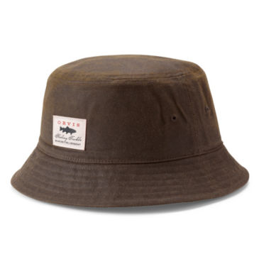 Waxed Cotton Bucket Hat - OLIVE