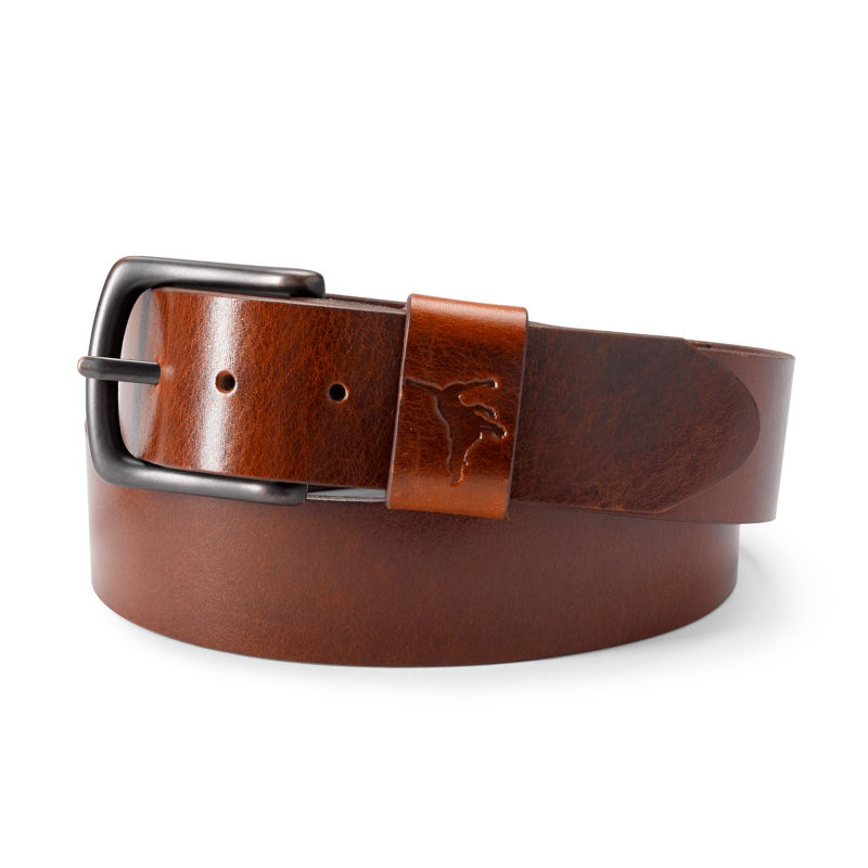 Embossed Sporting Icon Leather Belts | Orvis