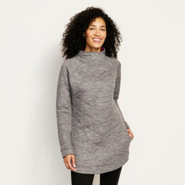 Merino Quilted Mock Tunic - 