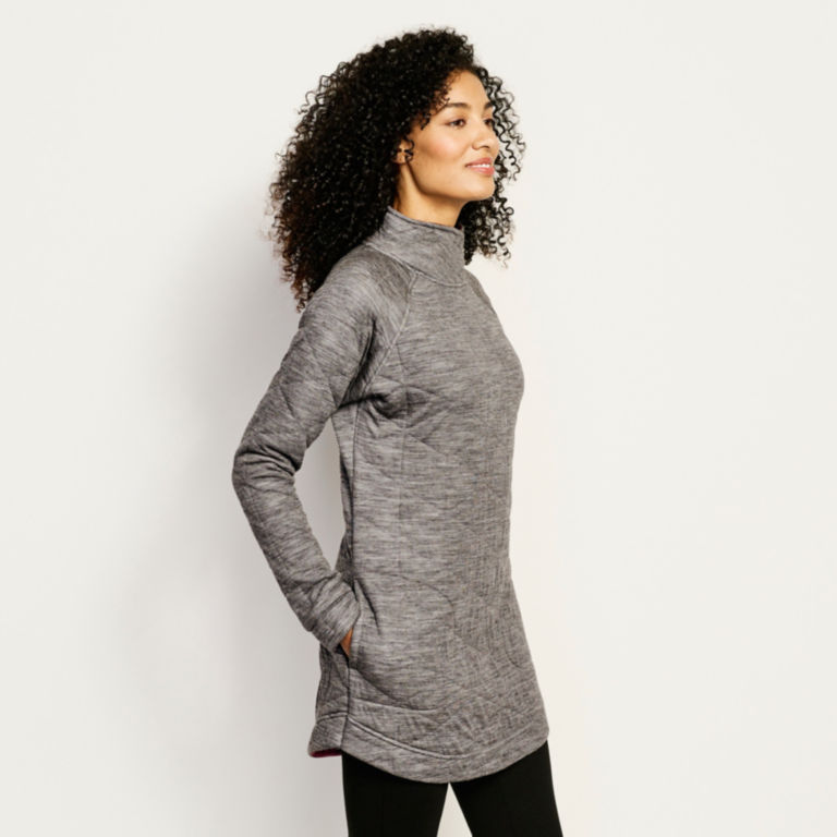 Merino Quilted Mock Tunic -  image number 1