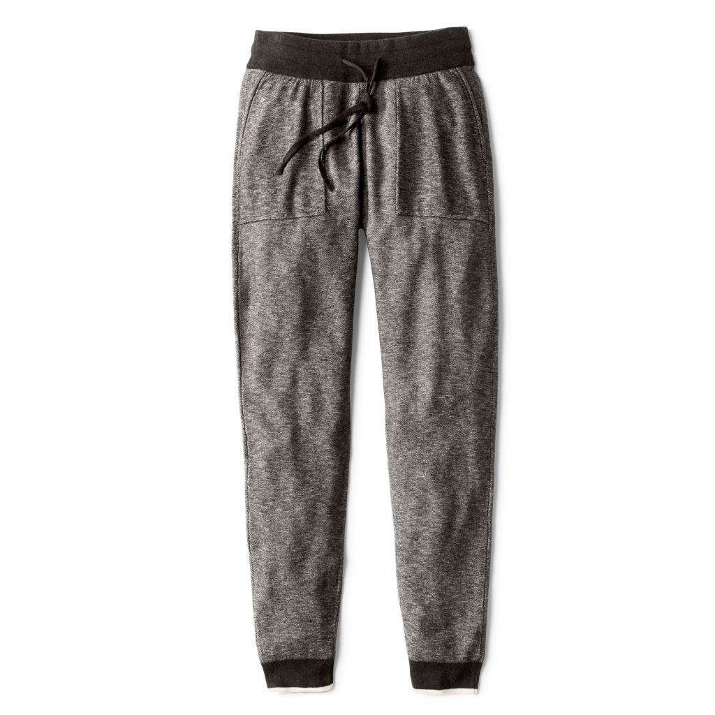Bird’s-Eye Natural Fit Joggers - HEATHERED CHARCOAL image number 4
