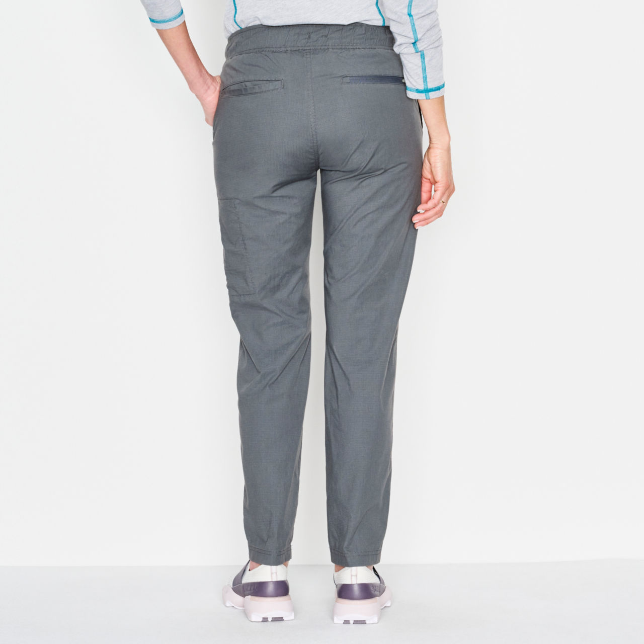 Go-The-Distance Natural Fit Straight-Leg Ankle Pants - STORM image number 3