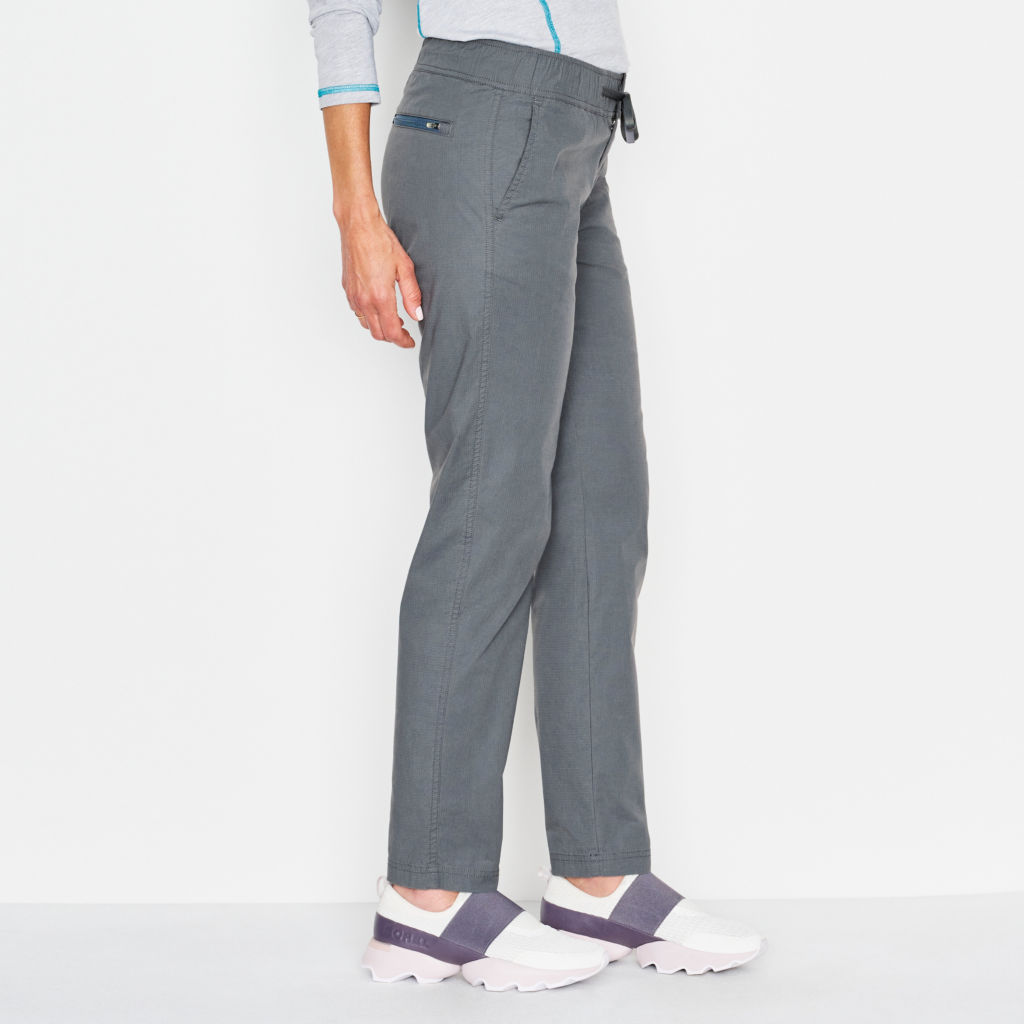 Go-The-Distance Natural Fit Straight-Leg Ankle Pants - STORM image number 2