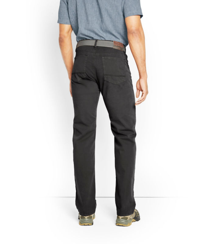 5-Pocket Stretch Twill Pants - WASHED BLACK image number 3