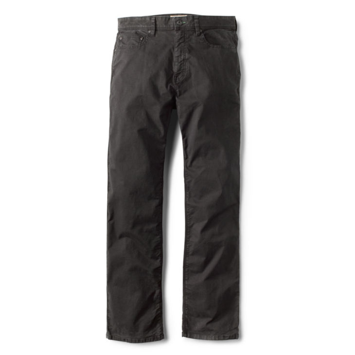 5-Pocket Stretch Twill Pants - WASHED BLACK