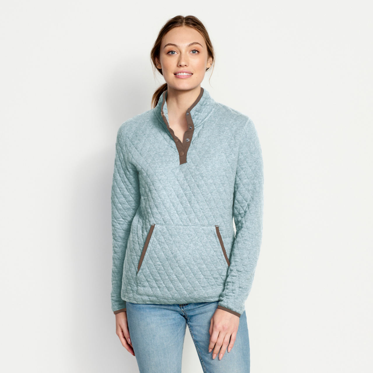 Women’s Outdoor Quilted Snap Sweatshirt -  image number 0