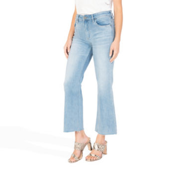 Kut From The Kloth® Kelsey Crop Flare-Leg Jeans - LIGHT INDIGO image number 0