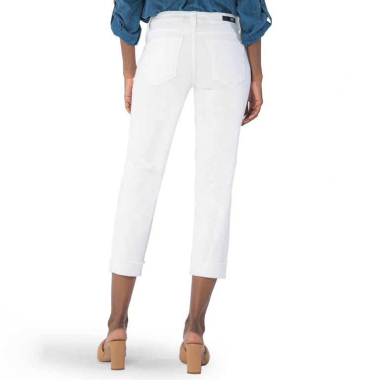 Kut from the Kloth® Amy Crop Straight-Leg Jeans - WHITE image number 2