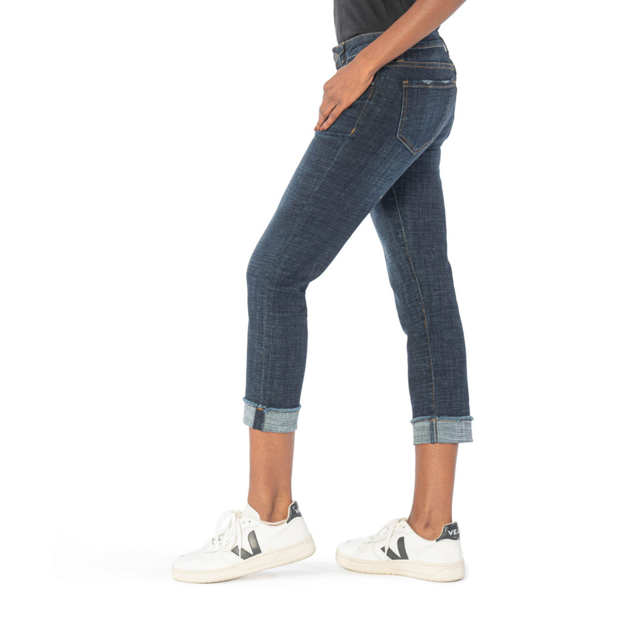 Kut from the Kloth® Amy Crop Jeans - ACKNOWLEDGING image number 1