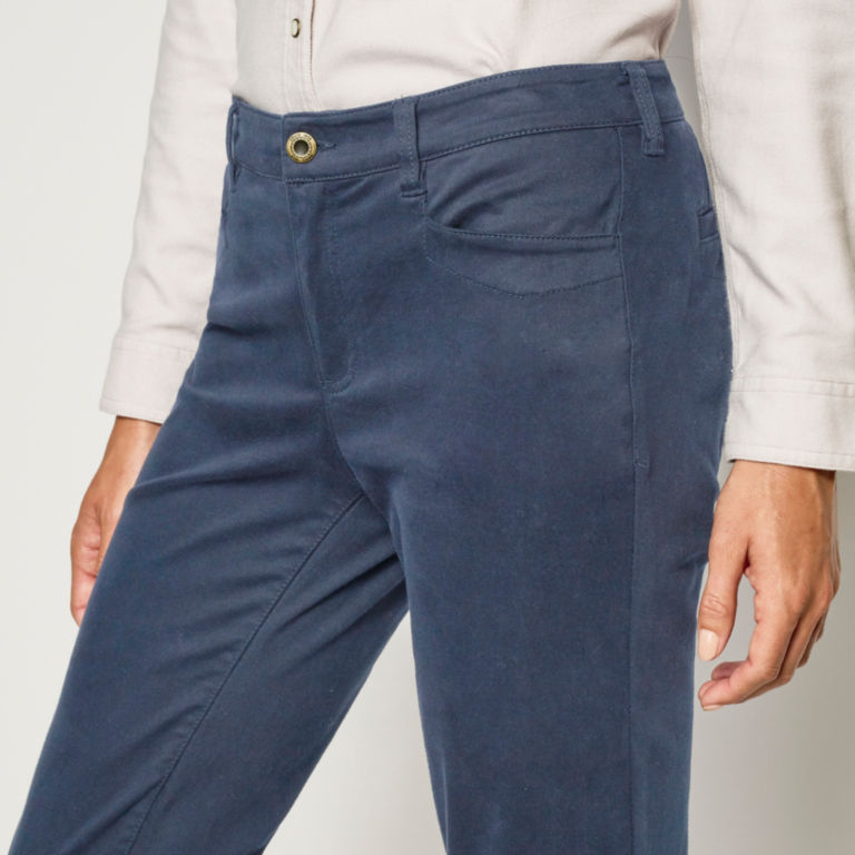 Sueded Stretch Chino Natural Fit Skinny-Leg Pants -  image number 3