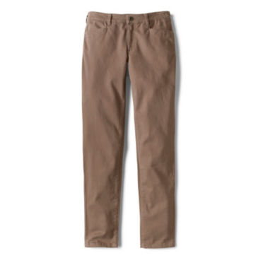 Sueded Stretch Chino Natural Fit Skinny-Leg Pants - 