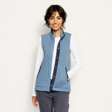Outdoor Quilted Vest - BLUESTONE image number 0