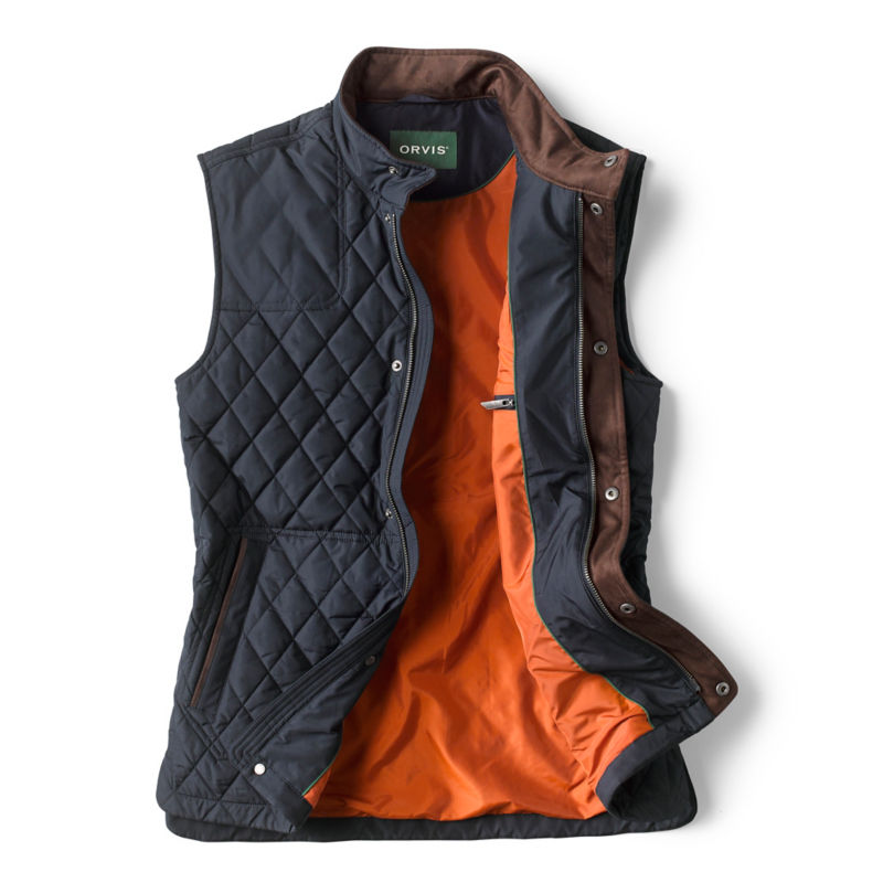 Route 7 Quilted Vest - NAVY image number 1