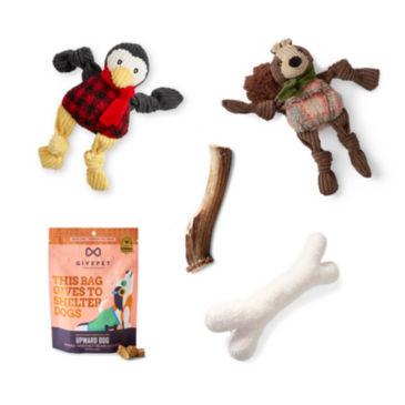 Holiday Toy & Treat Bundle for Smaller Dogs - 
