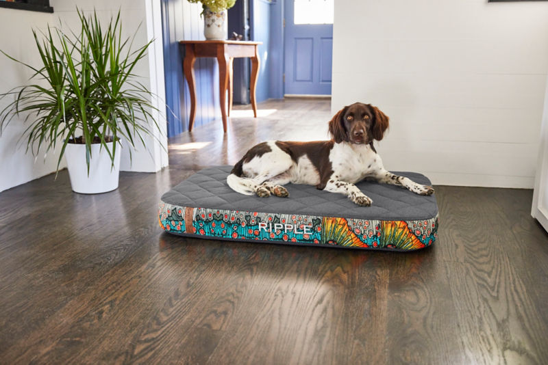 Orvis RecoveryZone&reg; Lounger Dog Bed - DOLLY VEE/SLATE image number 2