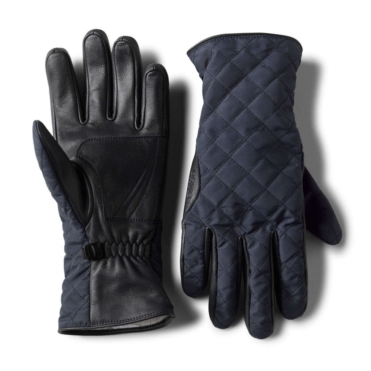 Nylon Quilted Gloves - NAVYimage number 0