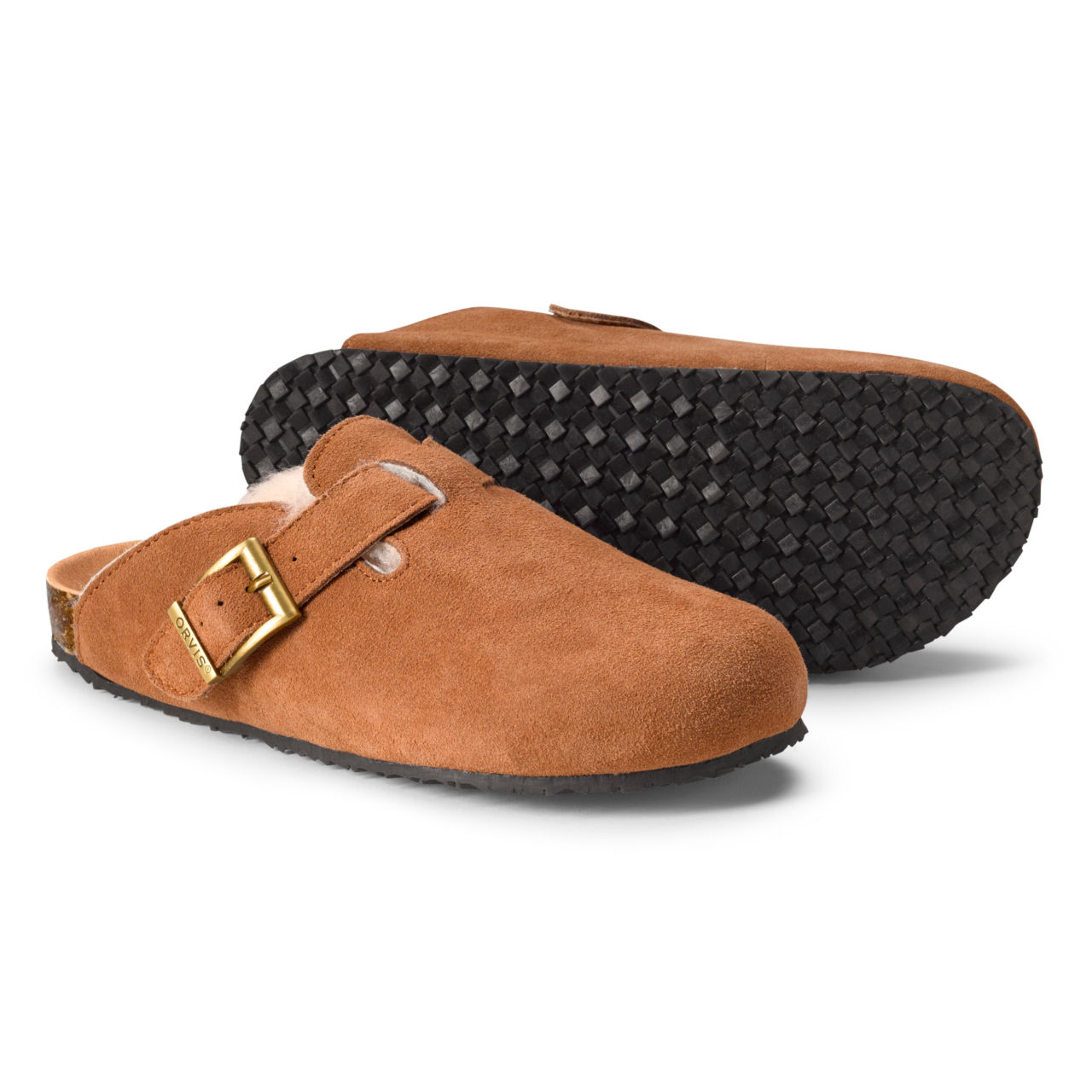 Orvis Lodge Shearling Clogs - NATURAL image number 0