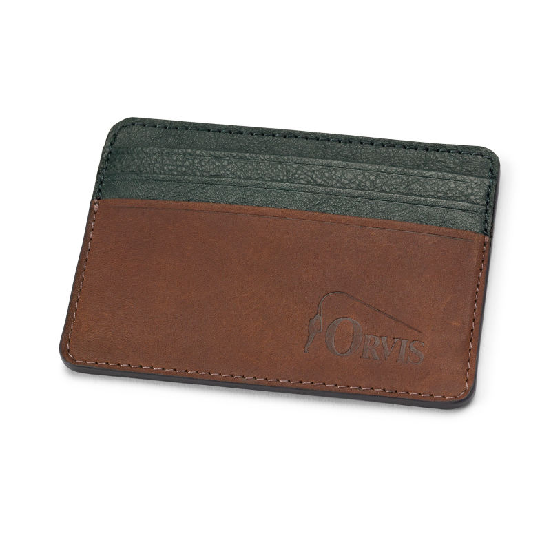 Bent Rod Logo Embossed Leather Card Carrier Orvis