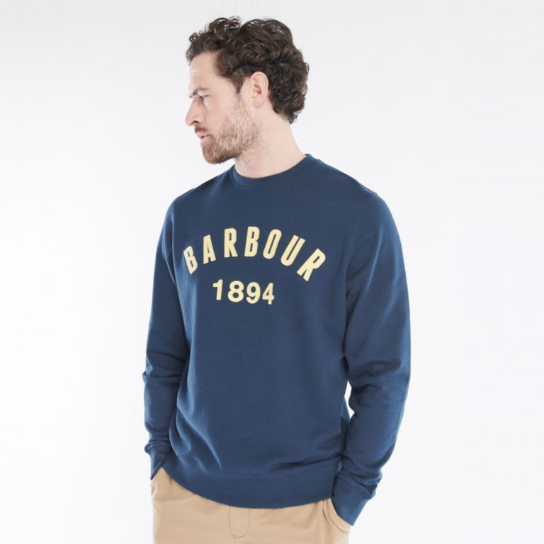 Barbour® John Crew Sweatshirt - NAVY image number 1