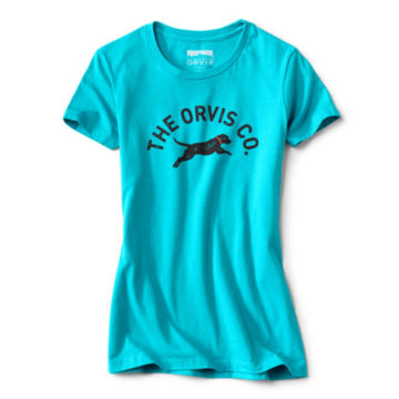 Women’s Jumping Dog Tee - BLUEimage number 0